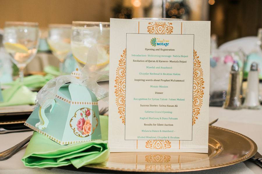 Reception menu