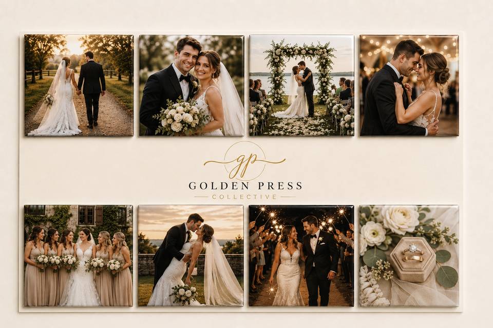 Custom Wedding 8 Count Magnets