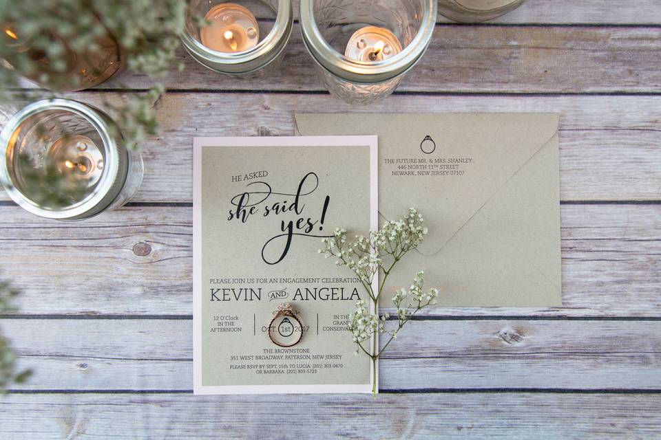 The Angela invitation suite