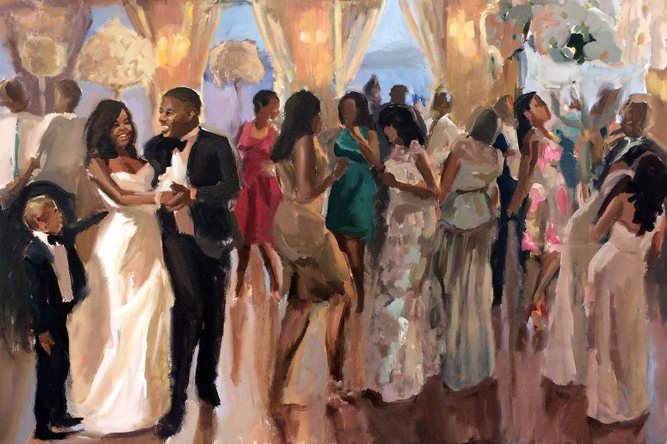 Laura Jane Fine Art | Live Wedding Painter