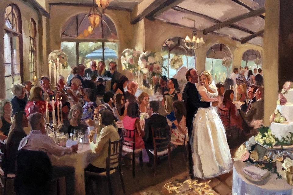 Laura Jane Fine Art | Live Wedding Painter