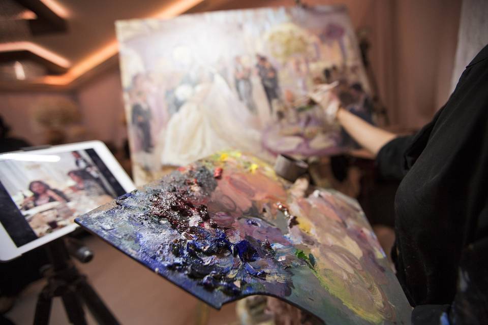 Laura Jane Fine Art | Live Wedding Painter