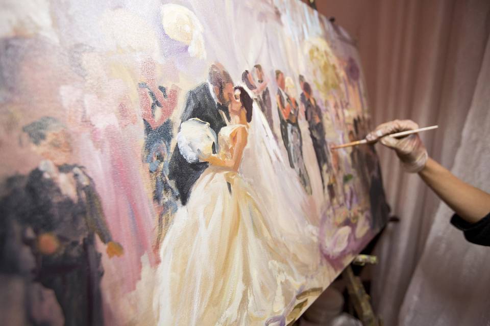 Laura Jane Fine Art | Live Wedding Painter