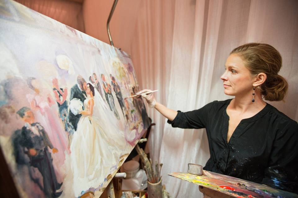 Laura Jane Fine Art | Live Wedding Painter