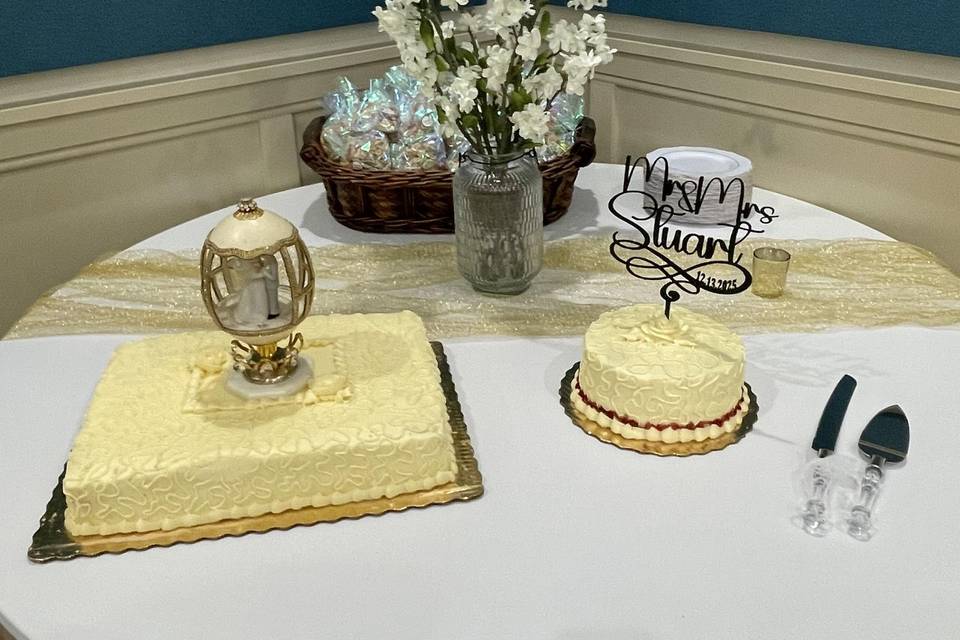 Recent wedding reception