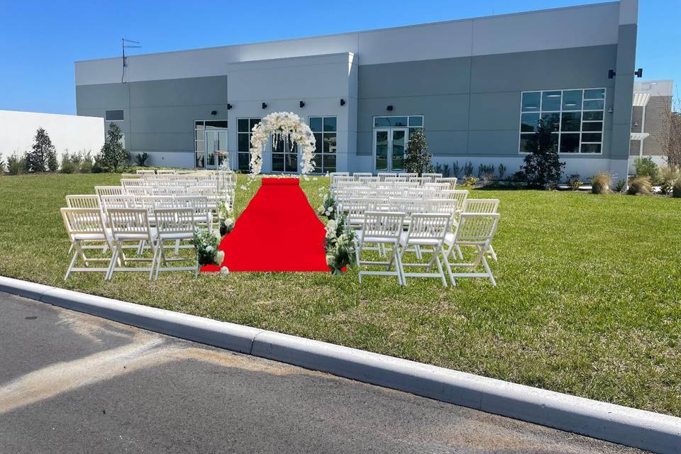 Back future ceremony space
