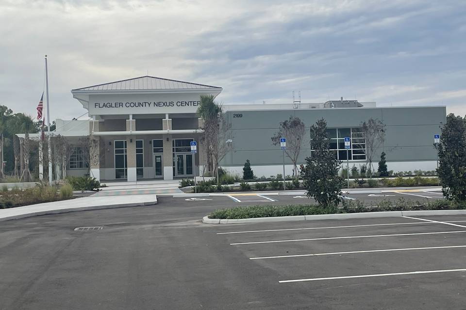 Front of building