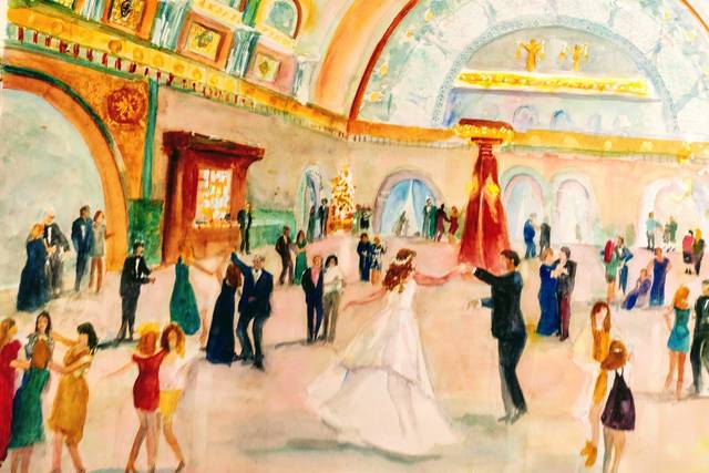 Union Station winter wedding