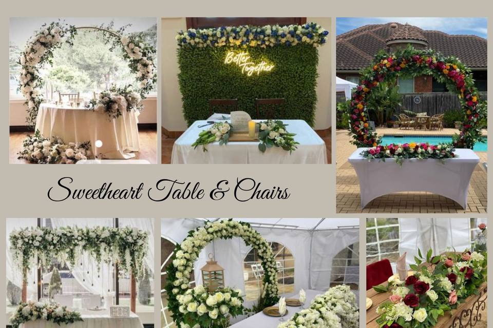 Sweetheart Table and Chairs