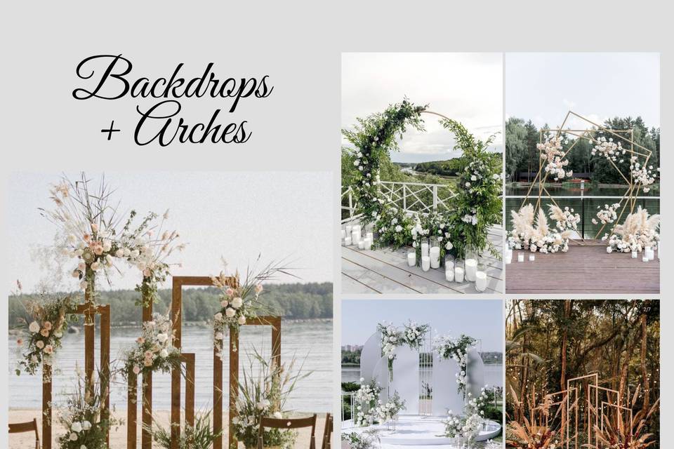 Backdrops and Arches