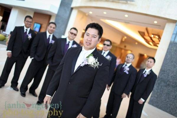 Groom and the groomsmen