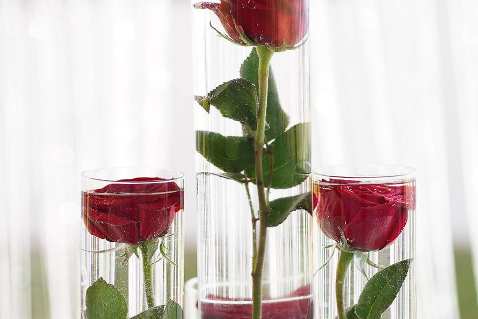 Rose Centerpieces