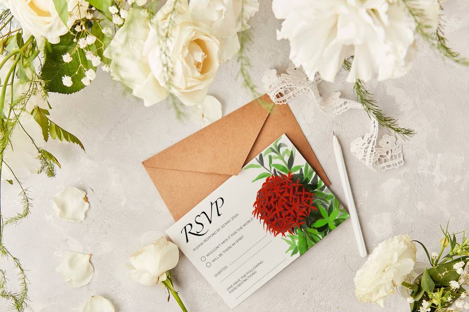 RSVP Card Display