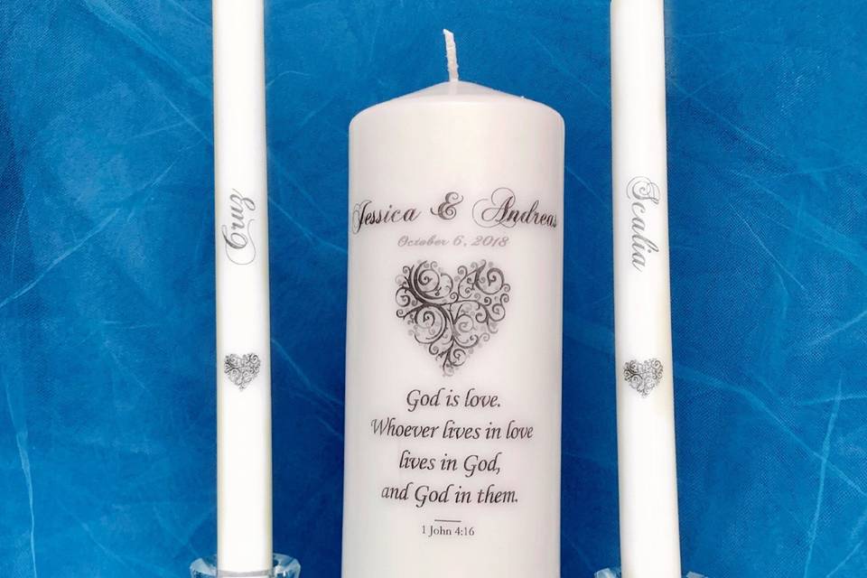 Vine Heart Unity Candle
