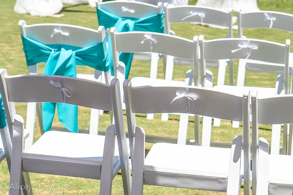 Chairs outdoor setup