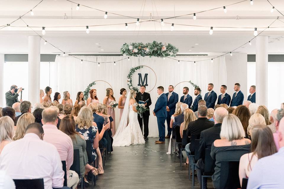 Ceremony with Draping Behind