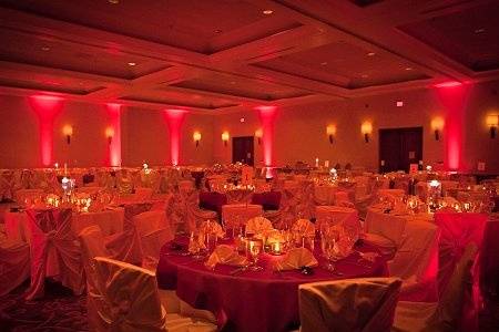 Up Lighting for Wedding at the Omni Hotel March 12,2011