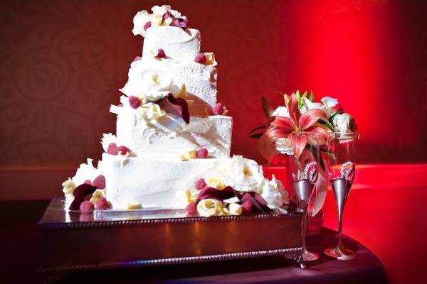 LED Spot Lighting on Cake Table at The Omni Hotel