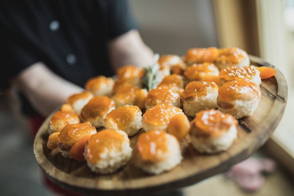 Burnt grapefruit focaccia