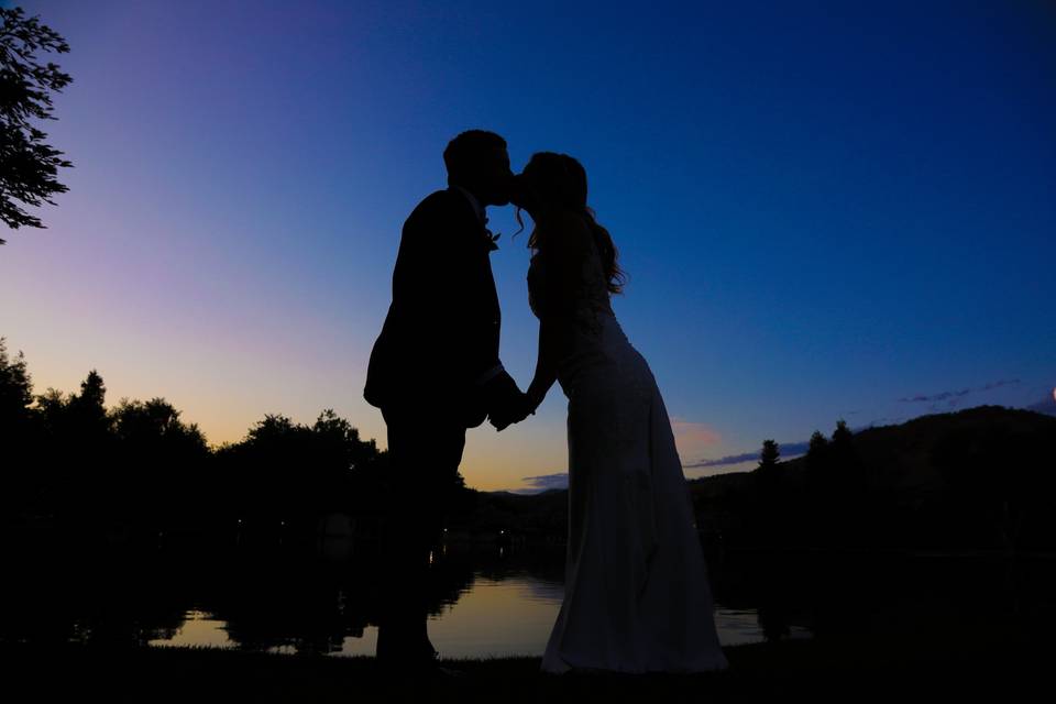 Sunset Bride & Groom