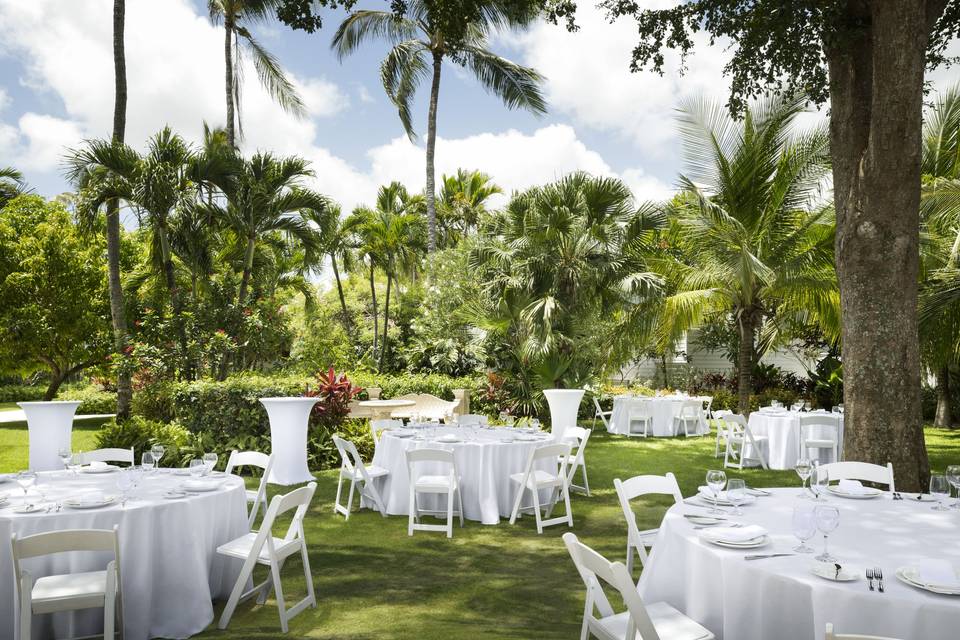 Beautiful garden reception