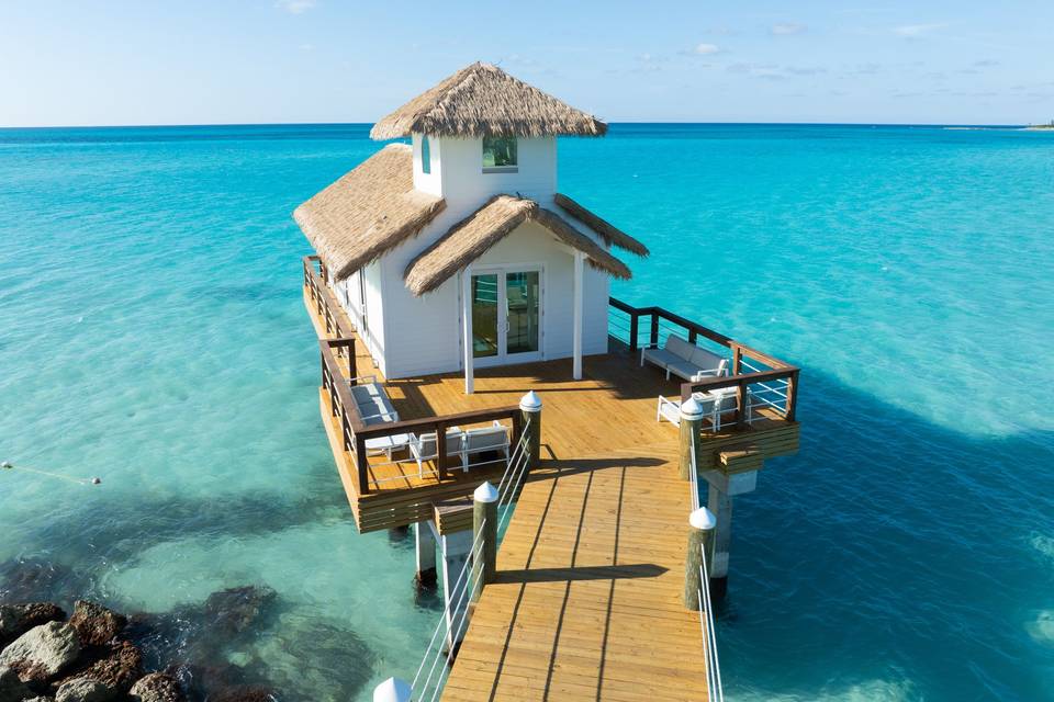 Wedding chapel over water