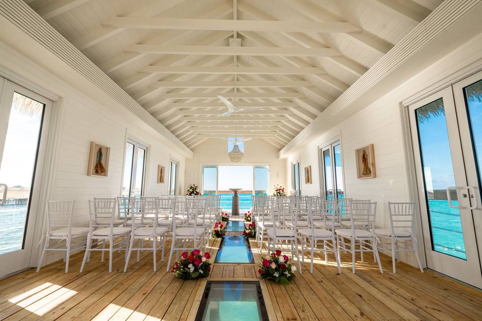 Charming chapel over water