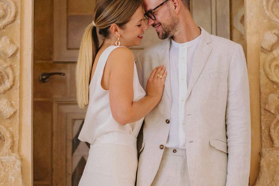 The happy couple
