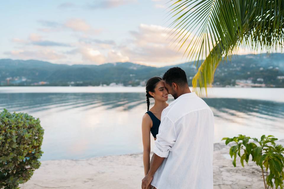 Private beach