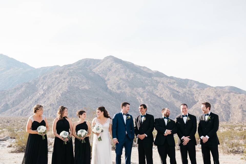 Main table set-up - vision events - alcazar palm springs weddingblue