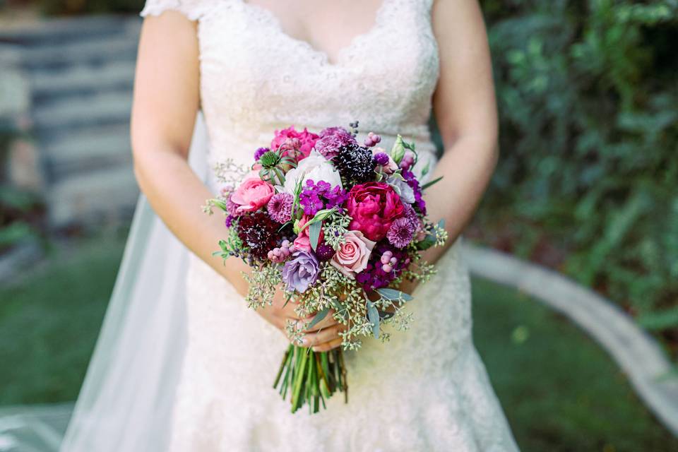 Vision events - palm springs rose cottage purple and pink wedding