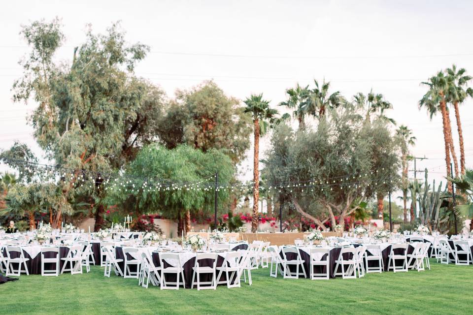 Vision events - table decor hacienda sumaria - rancho mirage wedding