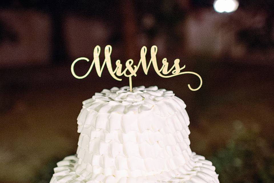 Vision events - cake hacienda sumaria - rancho mirage wedding