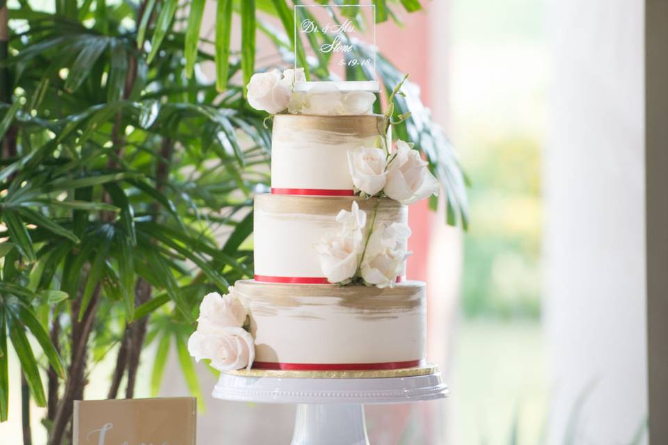 Vintage club wedding - cake