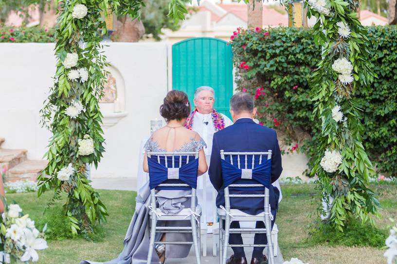 Vow renewal - wedding arch