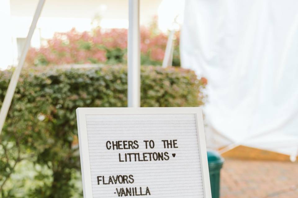 Cart menu sign