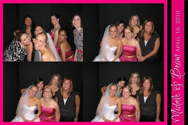 Chicago Wedding Photo Booth from Photo Booth Express - Grid Option with Custom Graphics