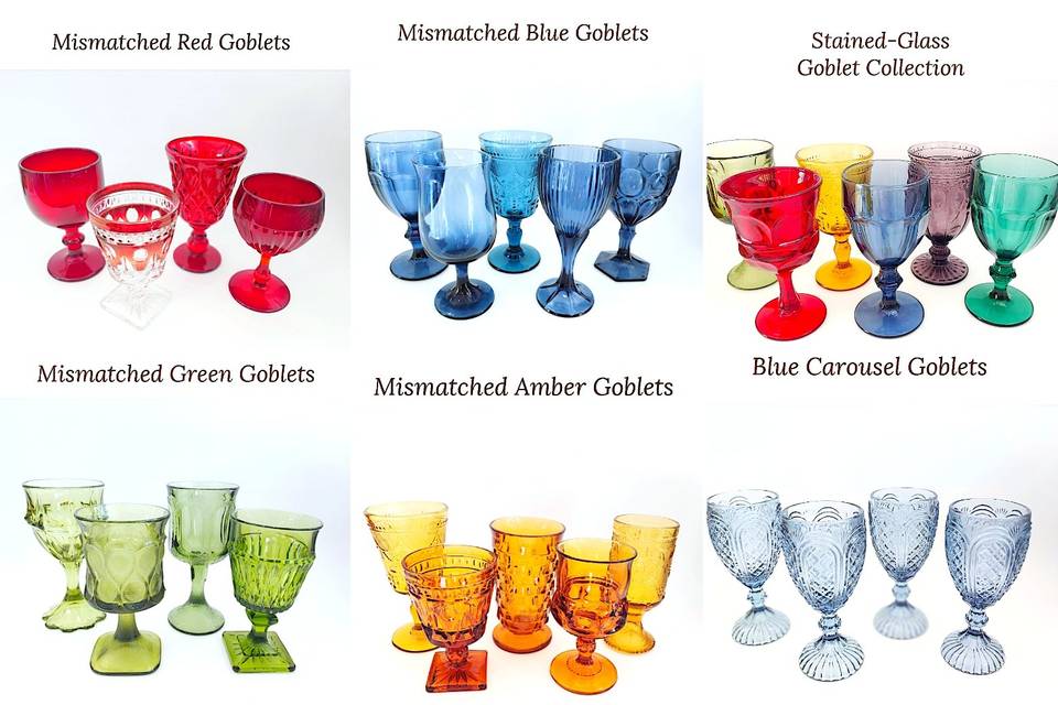 Some of our goblet collection