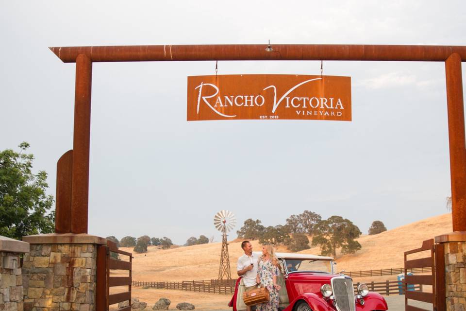 The ranch main entrance