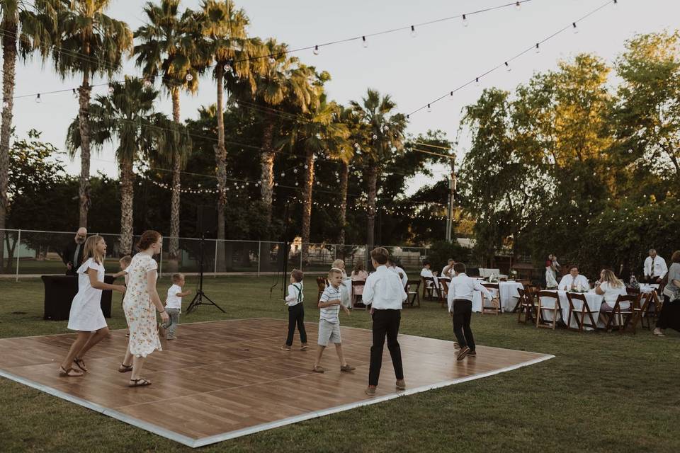 Backyard Reception Set Up