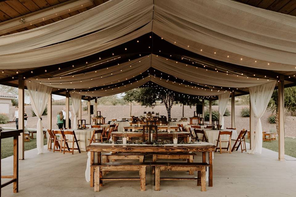 Outdoor Wedding Reception