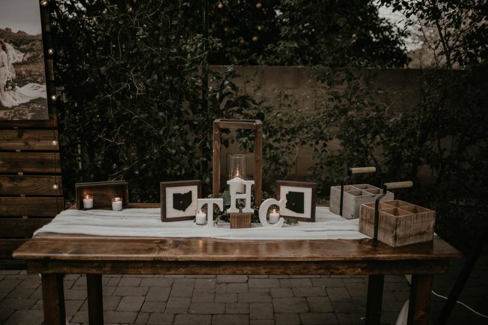 Farmhouse Sweetheart Table