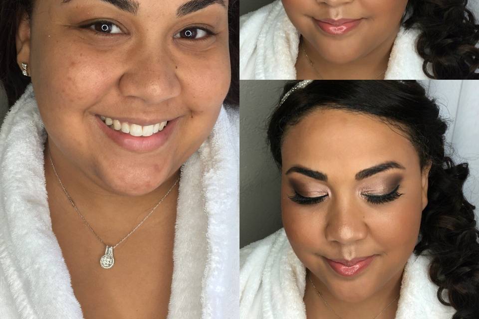 Before and After makeup