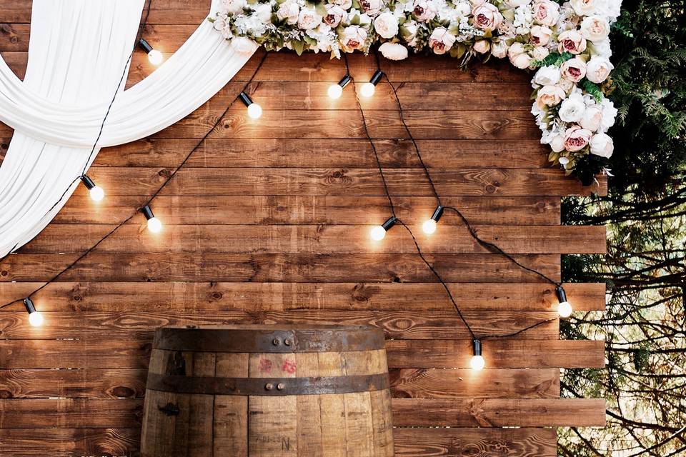 Barrel Wedding Setting