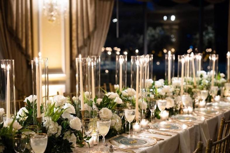 Romantic candlelight wedding