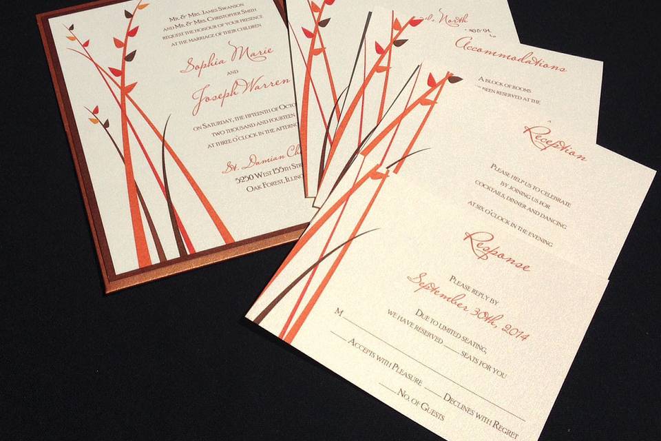 Unique Fall Invitation