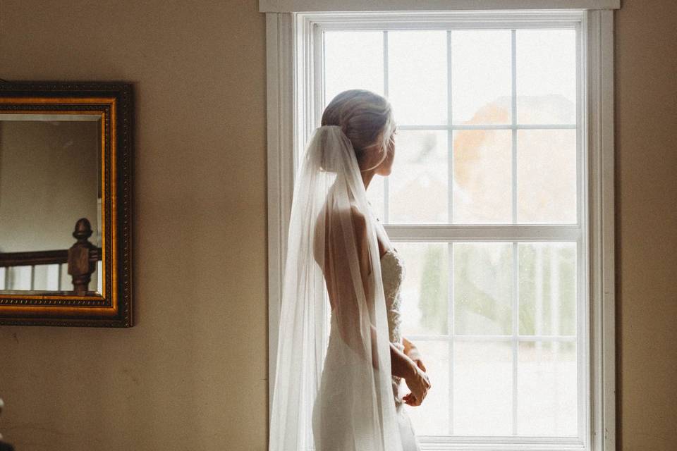Bride in Window