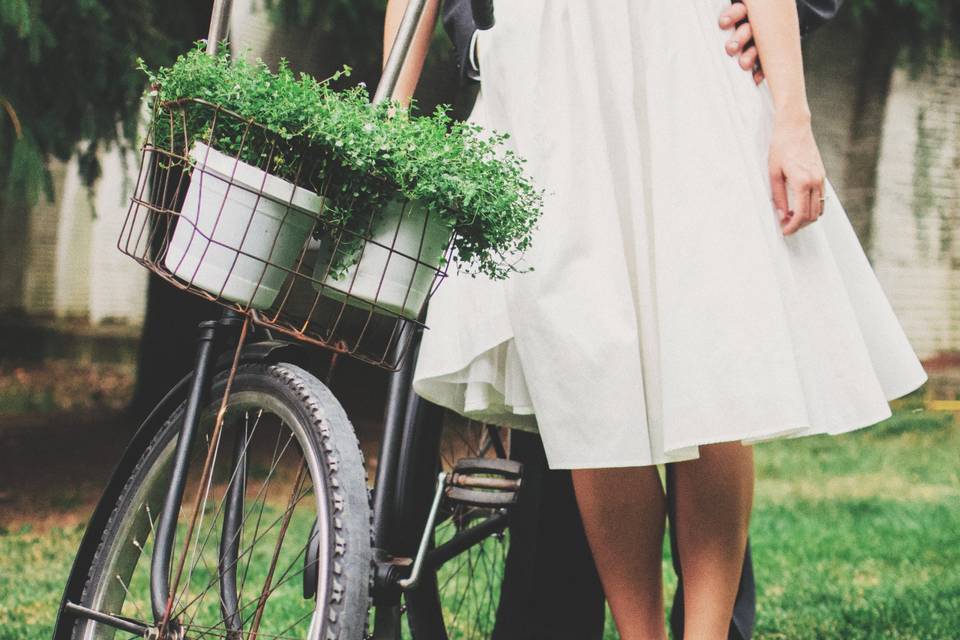 Bride and Bicycle