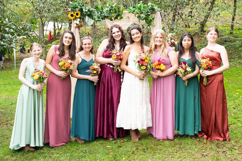 Kayla and bridesmaids 9/25