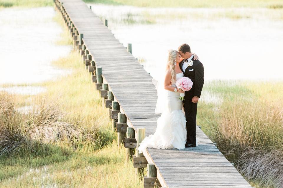 Kissing by the lake